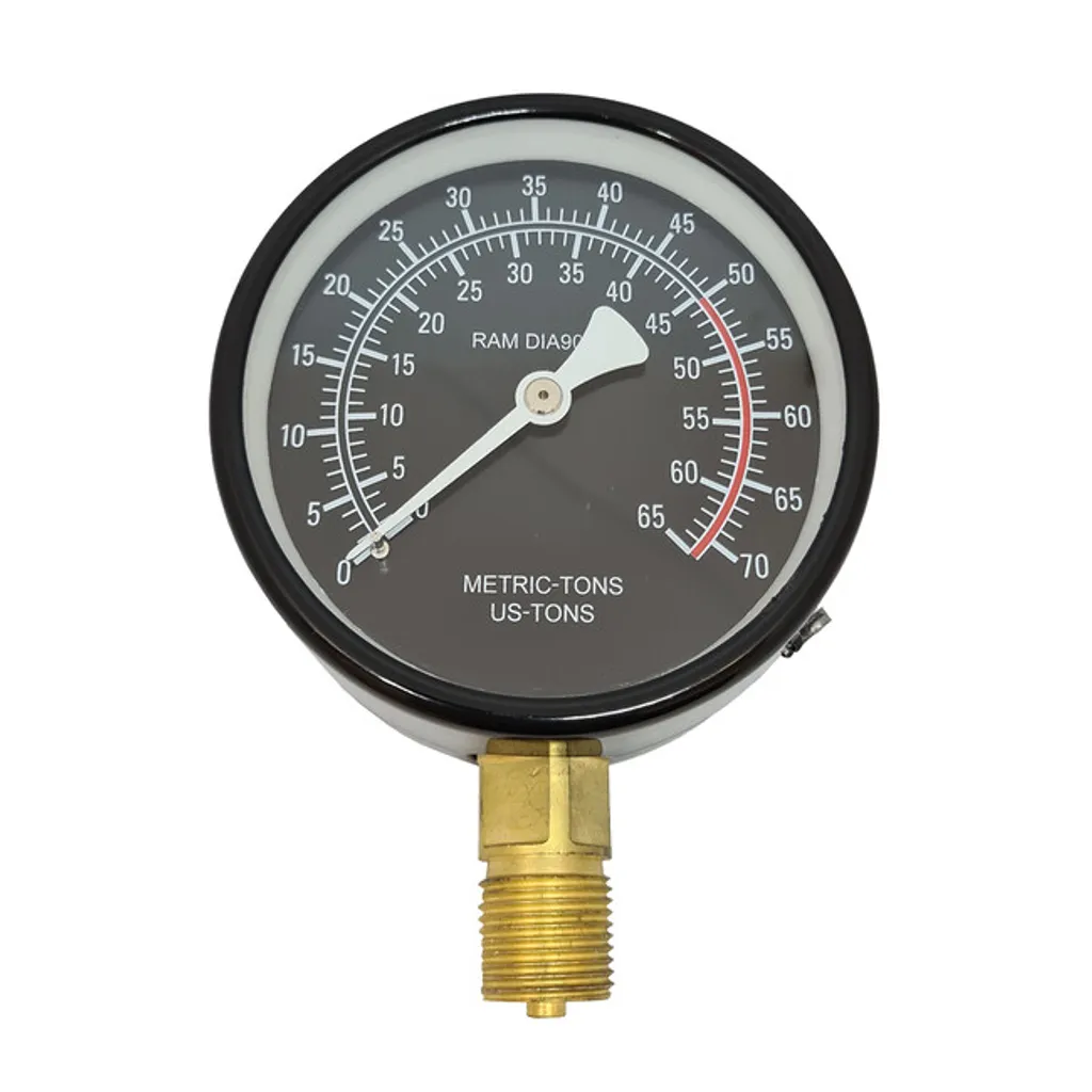 Manomètre GEKO pour presse hydraulique 50t - Cadran haute précision