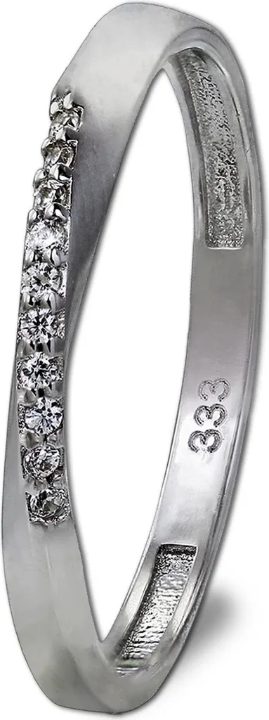 Bague en or blanc 333 bijou élégant pour soirée et quotidien T58