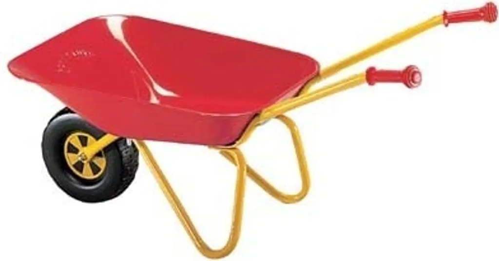 Brouette métal rouge Rolly Toys - Brouette enfant robuste en acier