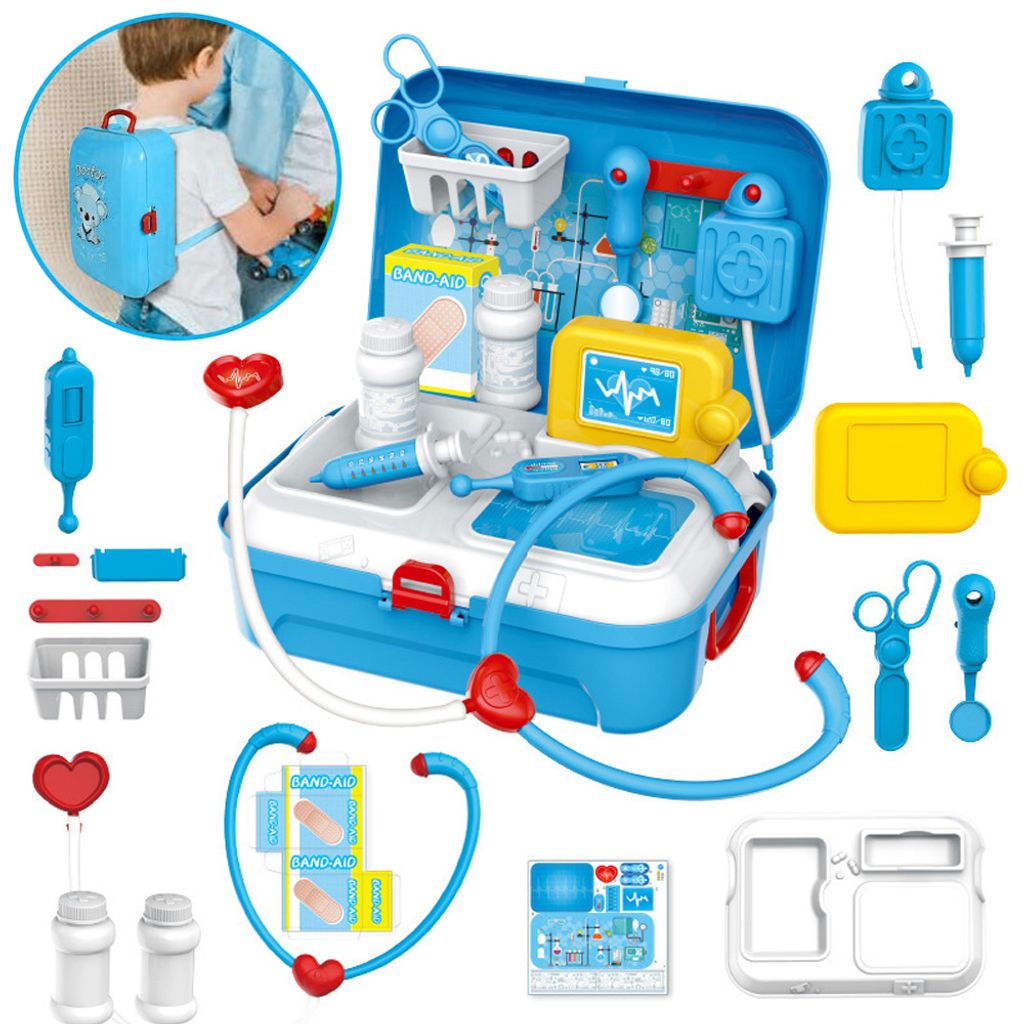 16 Teile Kinder Arztkoffer Doktor Spielset medizinisches Spielzeug Handtasche 