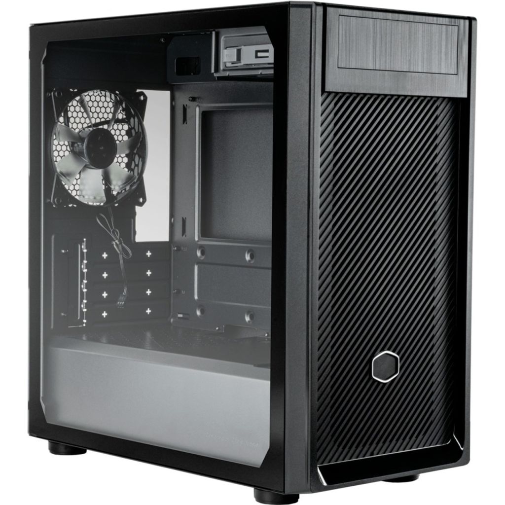 Cooler Master Elite 300, Mini Tower, PC, Schwarz, micro ATX, Mini-ITX, Kunststoff, Stahl, Gehärtetes Glas, 16,4 cm
