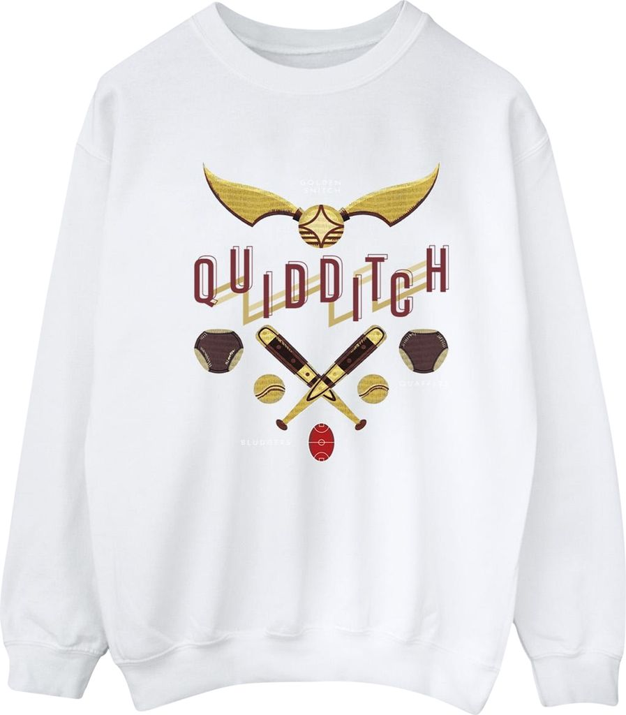 Harry Potter - "Quidditch Golden Snitch" Sweatshirt für Herren BI28977 (L) (Weiß)