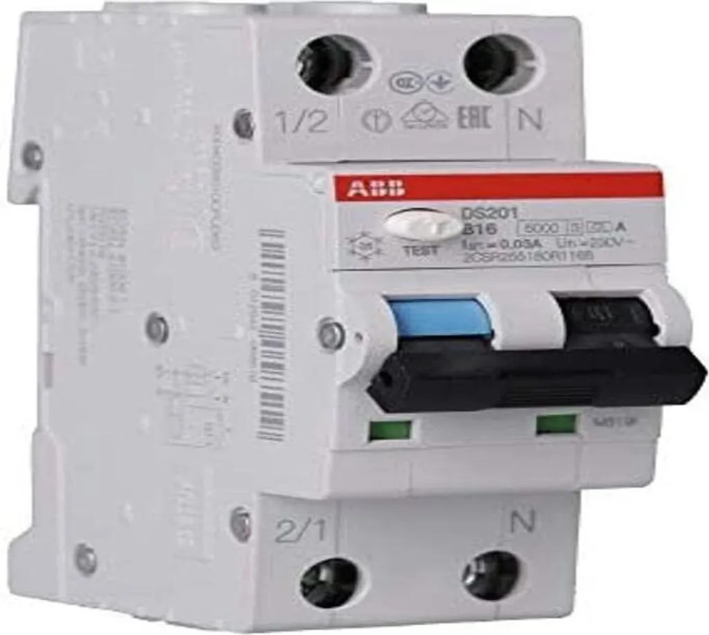 Disjoncteur ABB DS201 A 16A : Stop aux Risques d'Électrocution 30mA - 4