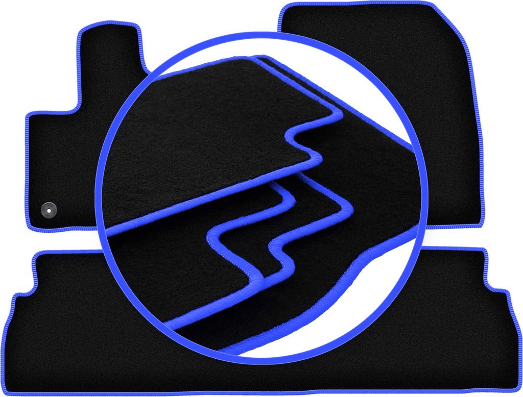 CARLUX-BLUE Automatten für: Opel Combo E Kombivan (2018-)