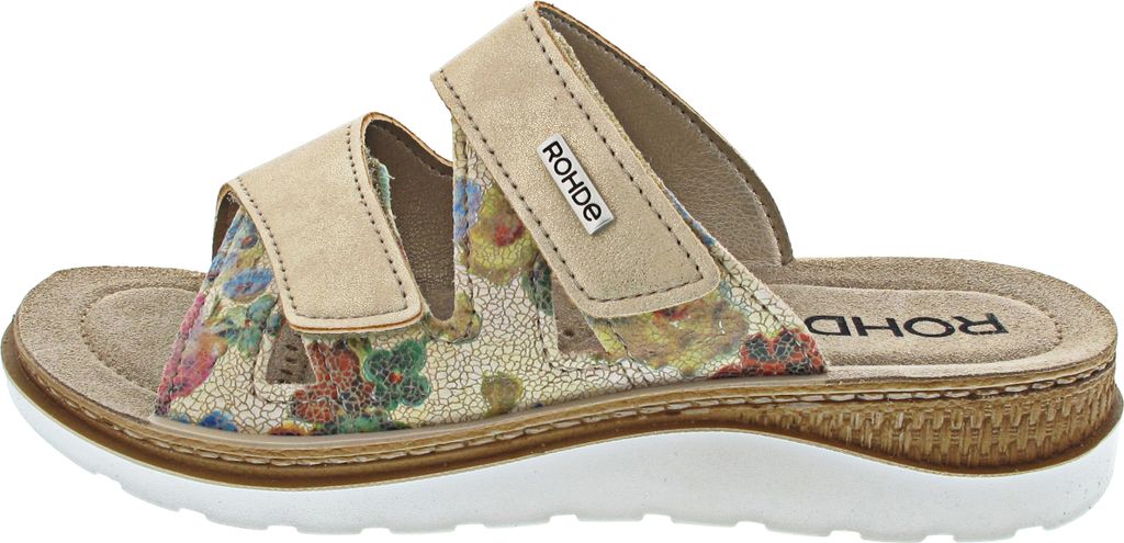 Rohde Damen Pantolette floral bedruckt Blumen Muster Produktbild 