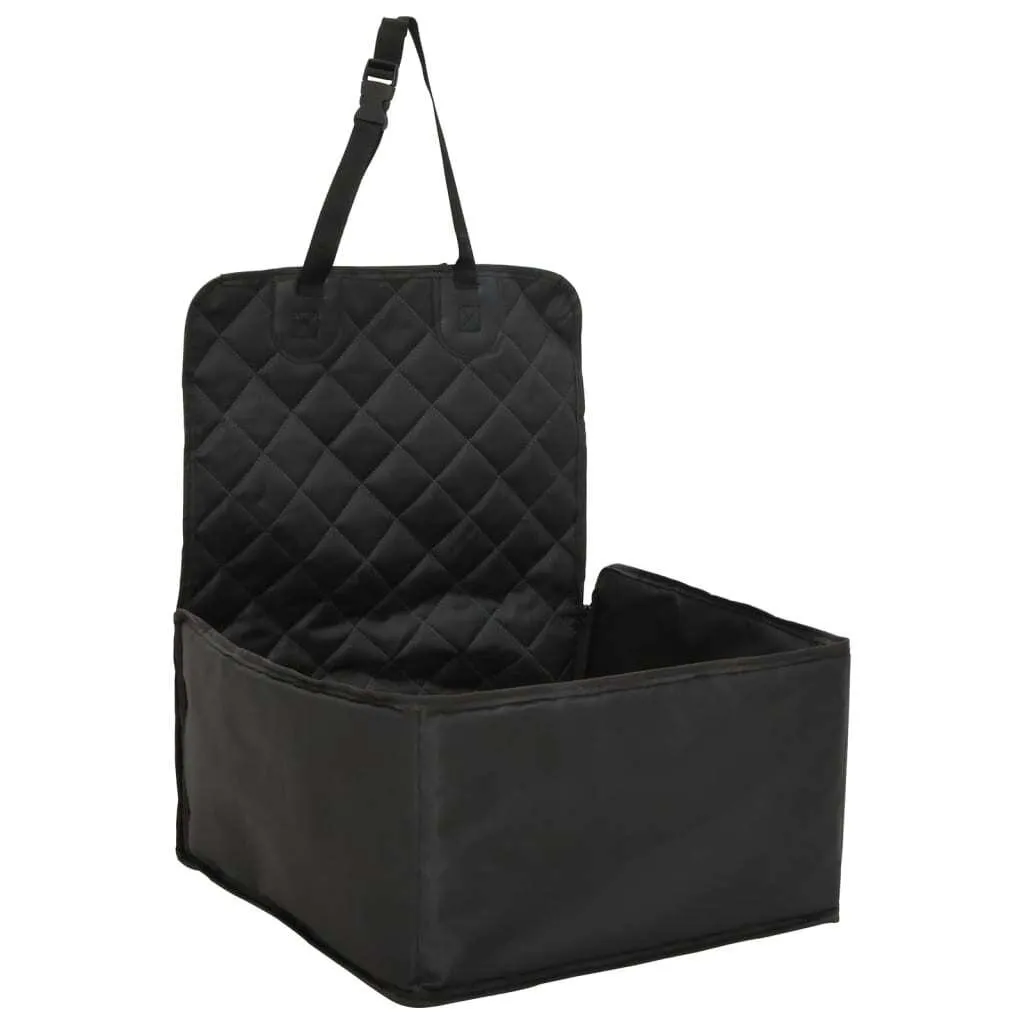 Siège auto pour chien noir 45x45 cm de voyage sécurisé pour banquette