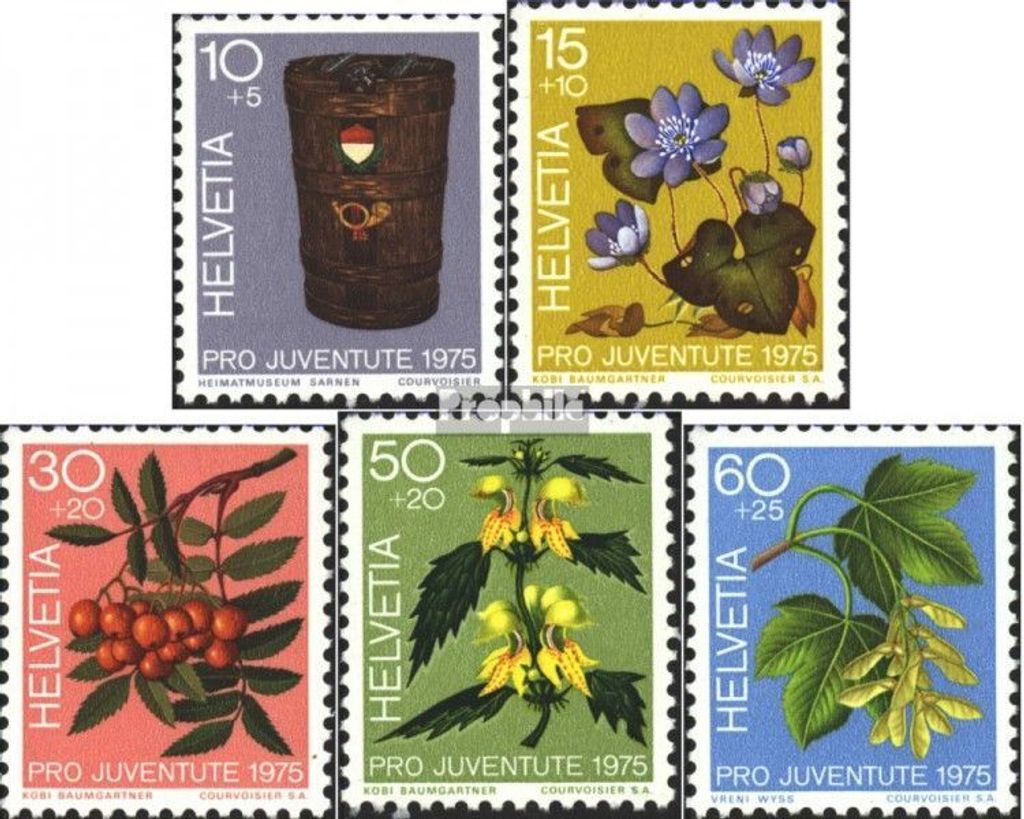Briefmarken Schweiz 1975 Mi 1062-1066 (kompl.Ausg.) gestempelt Pro Juventute