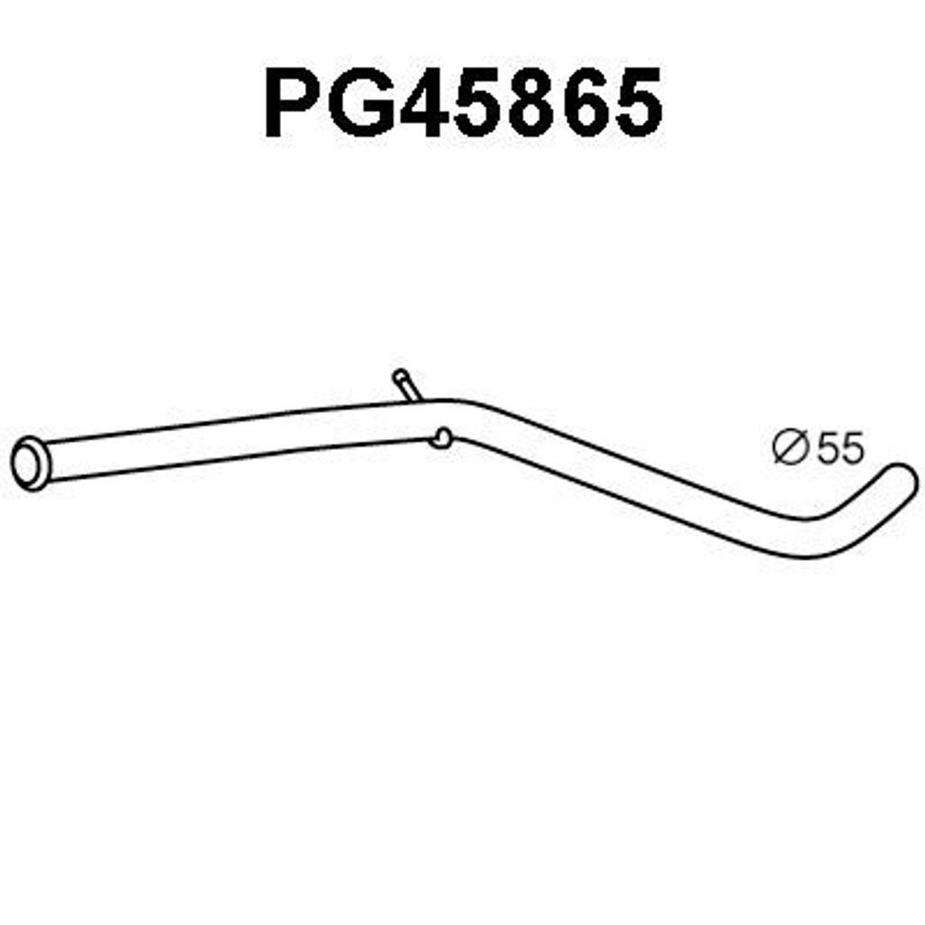 VEGAZ Abgasrohr Auspuffrohr passend für PEUGEOT 3008 (0U) PGR-307