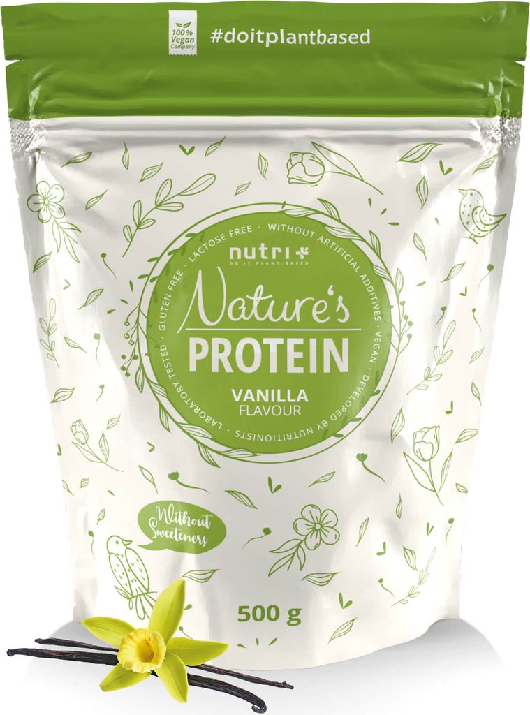 Nutri+ Vegan Natures Protéine 500g vanille Image du produit 