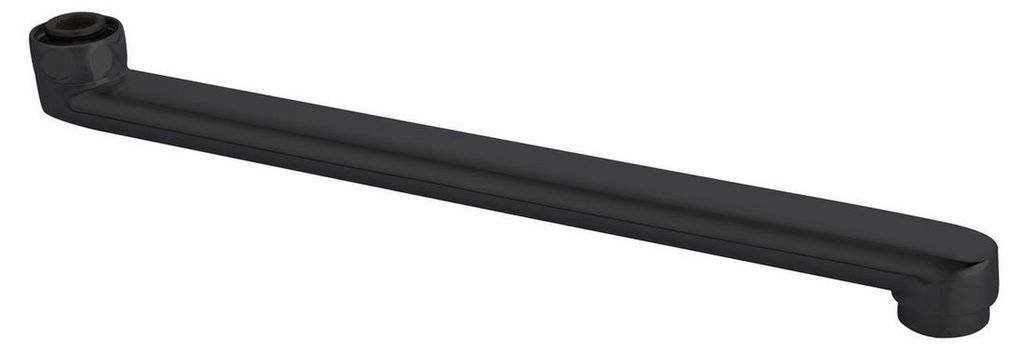 Aqualine Wasserauslauf, 320mm, flach, schwarz matt Produktbild 