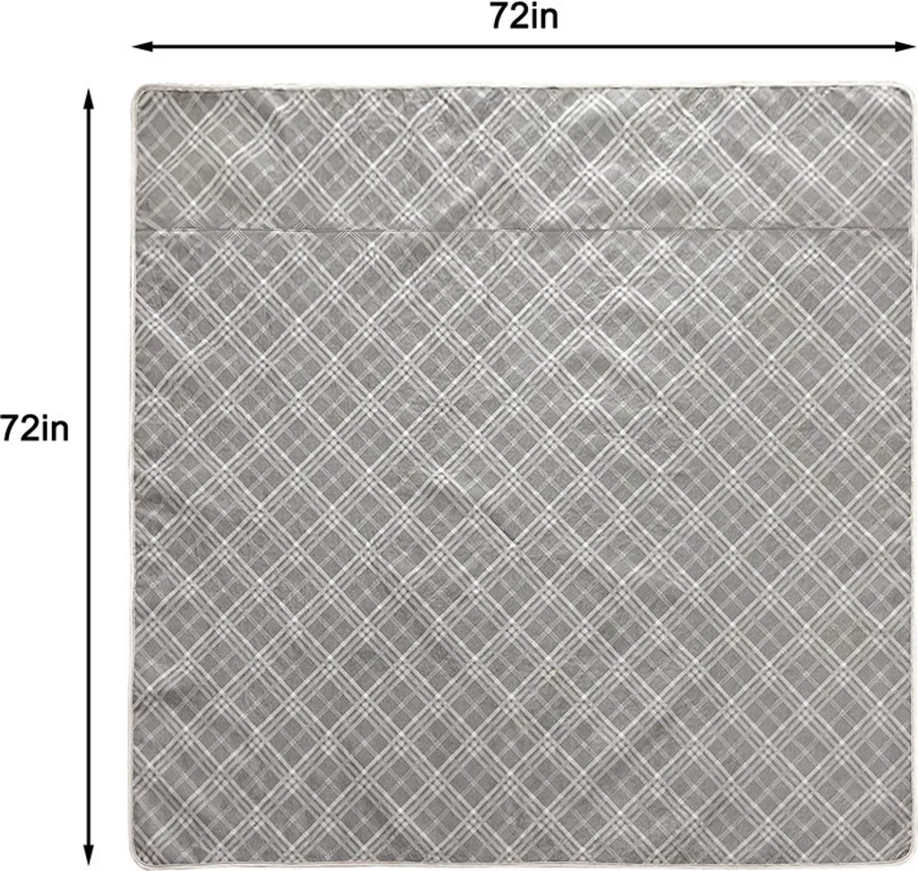 Tapis de parc chien antidérapant, protection sol 183cm absorption immédiate