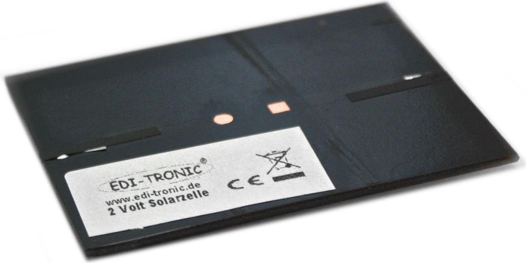 Solarzelle aus Epoxidharz 2V 250mAh witterungsbeständig Produktbild 