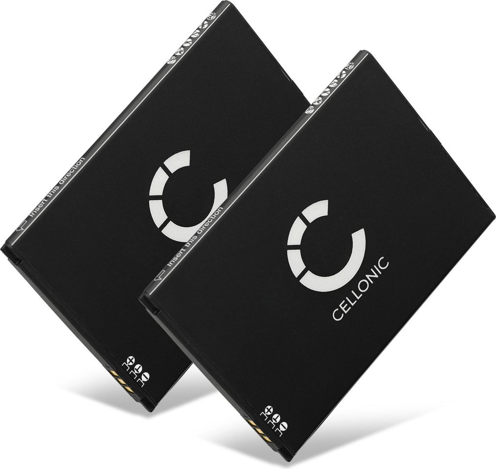 CELLONIC 2x Akku für Mobilfunk Kompatibel mit Archos Oxygen 57, AC570X - (2000mAh, 3.8V)
