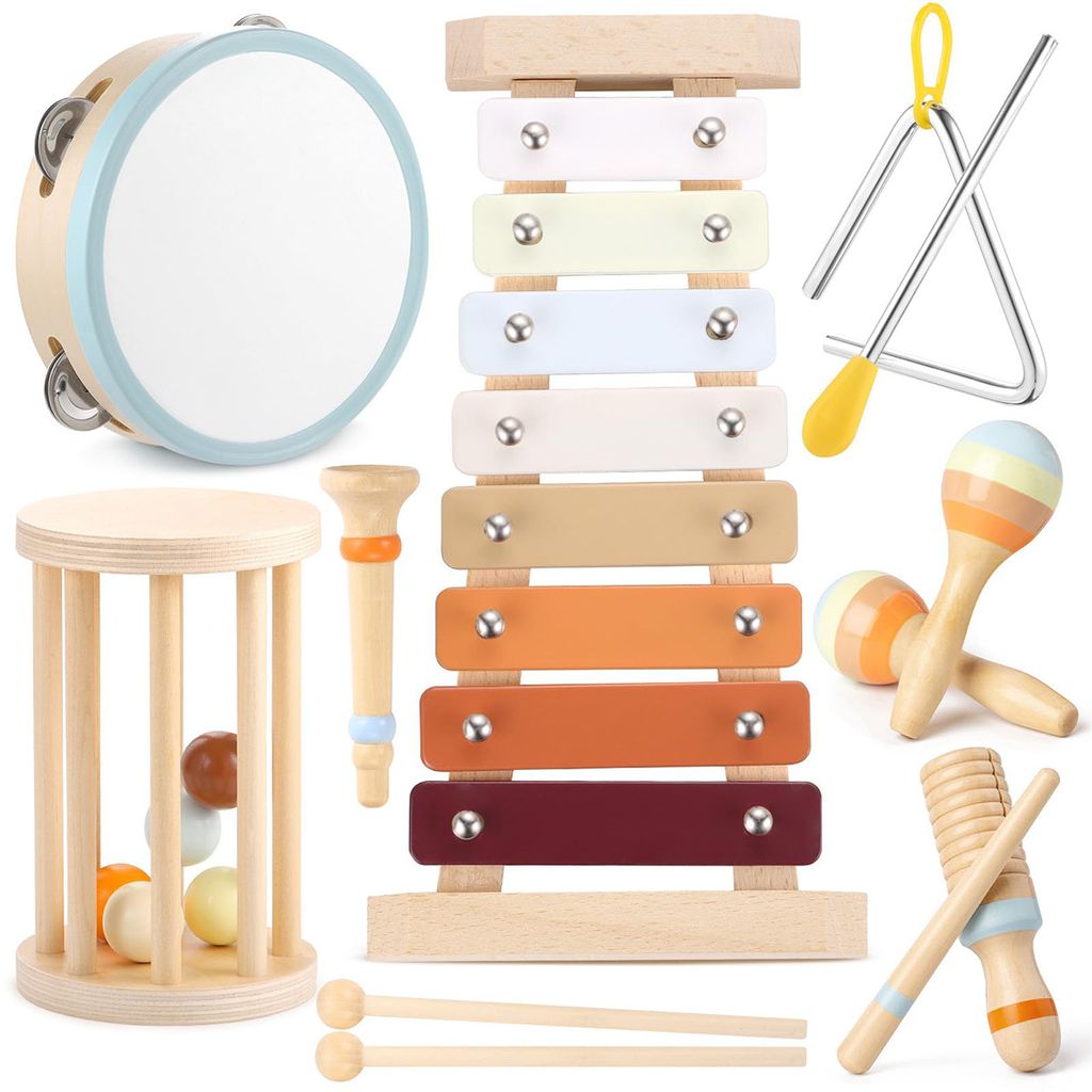 Musikinstrumente aus Holz, Montessori-Spielzeug für Produktbild 