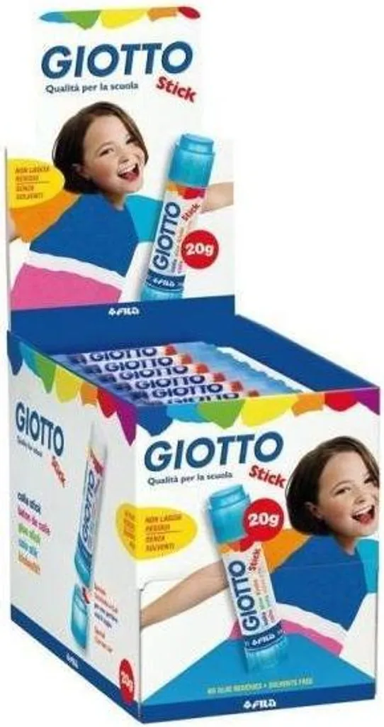 Bâton de Colle Giotto Stick Scolaire pour Papier et Carton Lot de 3