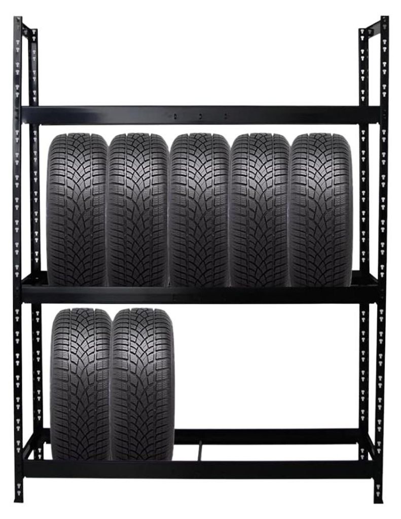 Reifenregal TIGER XL | HxBxT 200x150x45cm | 300kg Fachlast Produktbild 