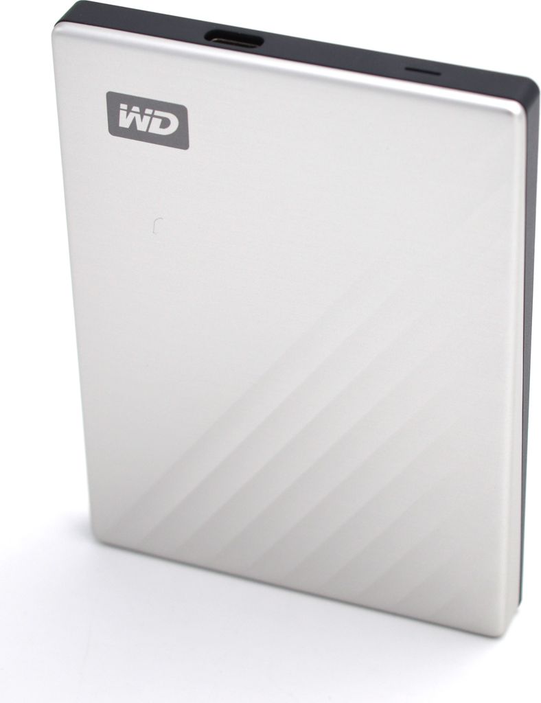 WD MY Passport Ultra externe Festplatte 4 TB (mobiler Speicher, Metallgehäuse, WD Discovery Software, automatische Backups, Passwortschutz) Silber