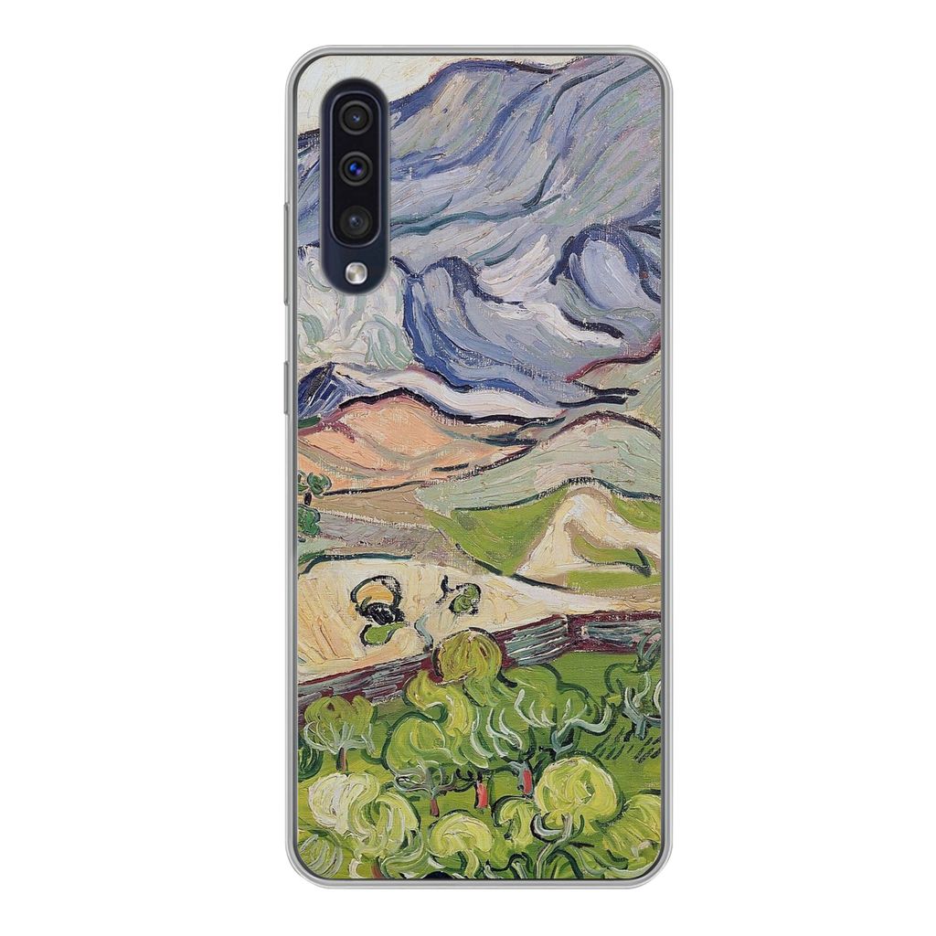 MuchoWow Handyhülle Schutzhülle Hülle für Samsung Galaxy A50 Die Alpen - Vincent van Gogh Silikon Softcase Handy Hülle - Mobiltelefonhülle