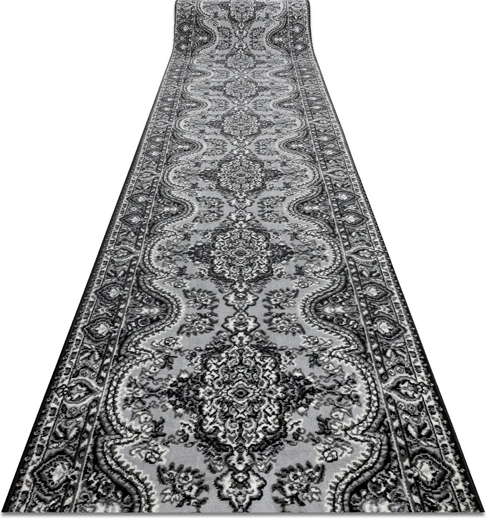 Tapis de Passage Couloir MORAD Spring Rose et Gris - Grand Format 70x320
