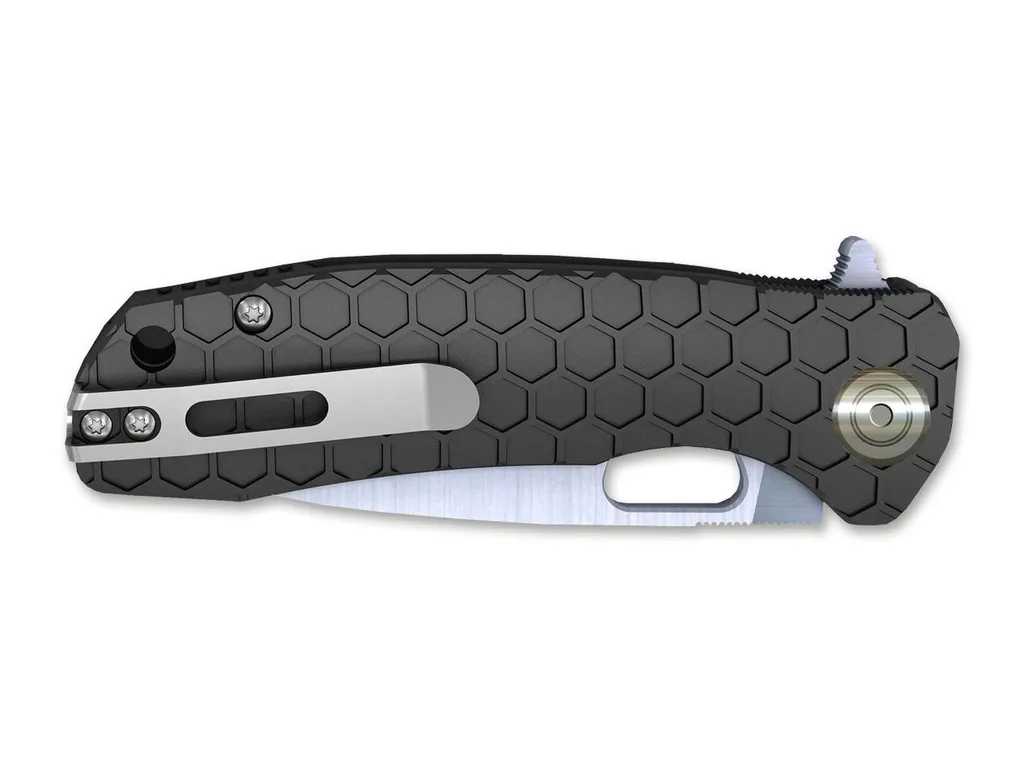 Couteau Honey Badger Flipper Medium Noir : EDC Fluide et Robuste 81mm