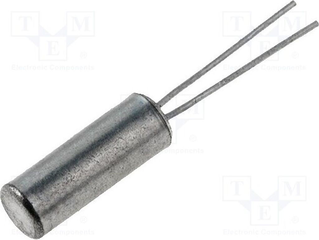 5x Resonator: Uhr THT 12,5pF 32,768kHz 20ppm Ø2x6mm LFXTAL002997 Quarzresonator