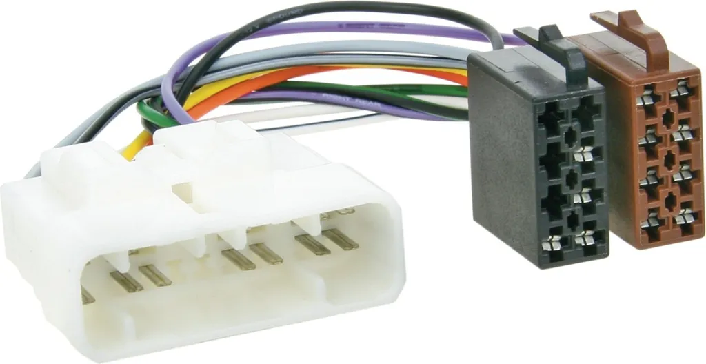 Adattatore Universale 16 Pin A ISO Per Autoradio – Plug&Play Per Stereo Auto, Comandi Al Volante, Cavo 18 Cm