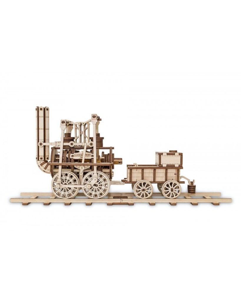 3D drevený model - Lokomotíva 40 cm Obrázok produktu 4