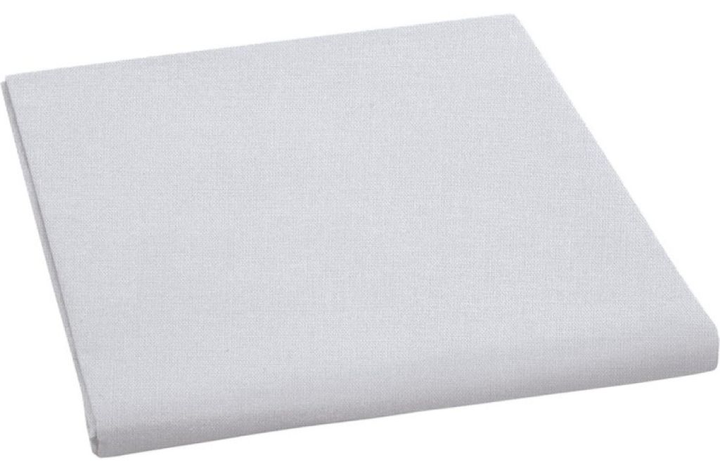 Lenzuolo in tela di cotone 150x230cm, grigio chiaro Immagine del prodotto 