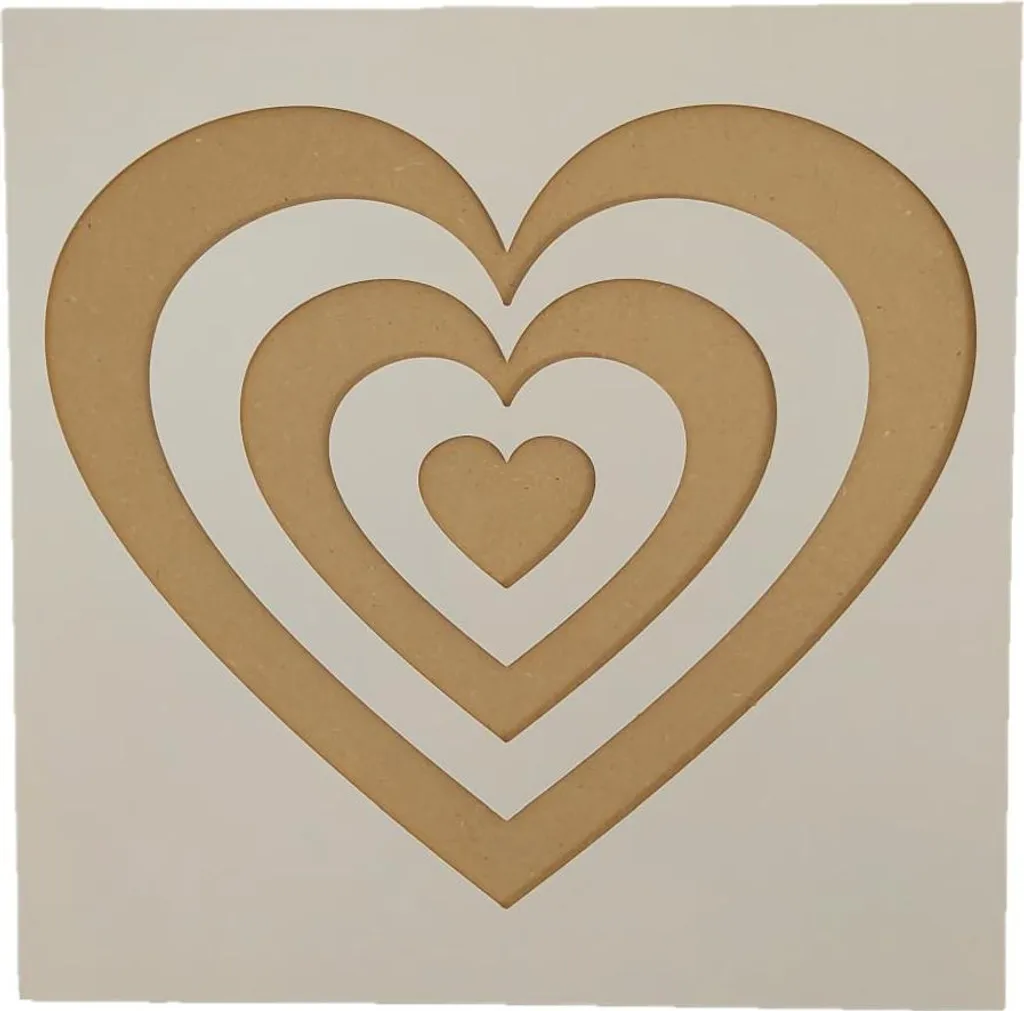 Grand cœur en bois MDF pour chambre et salon - Décor mural Obrysek