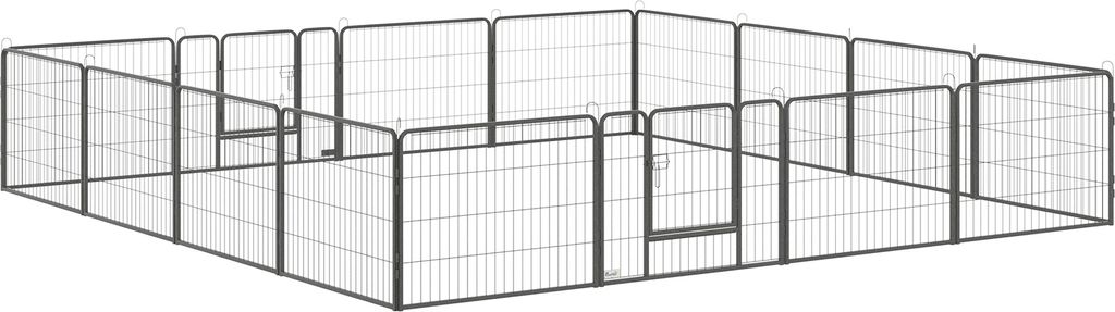 PawHut Welpenauslauf Freigehege 16 Segmente 60 cm Hoch Produktbild 