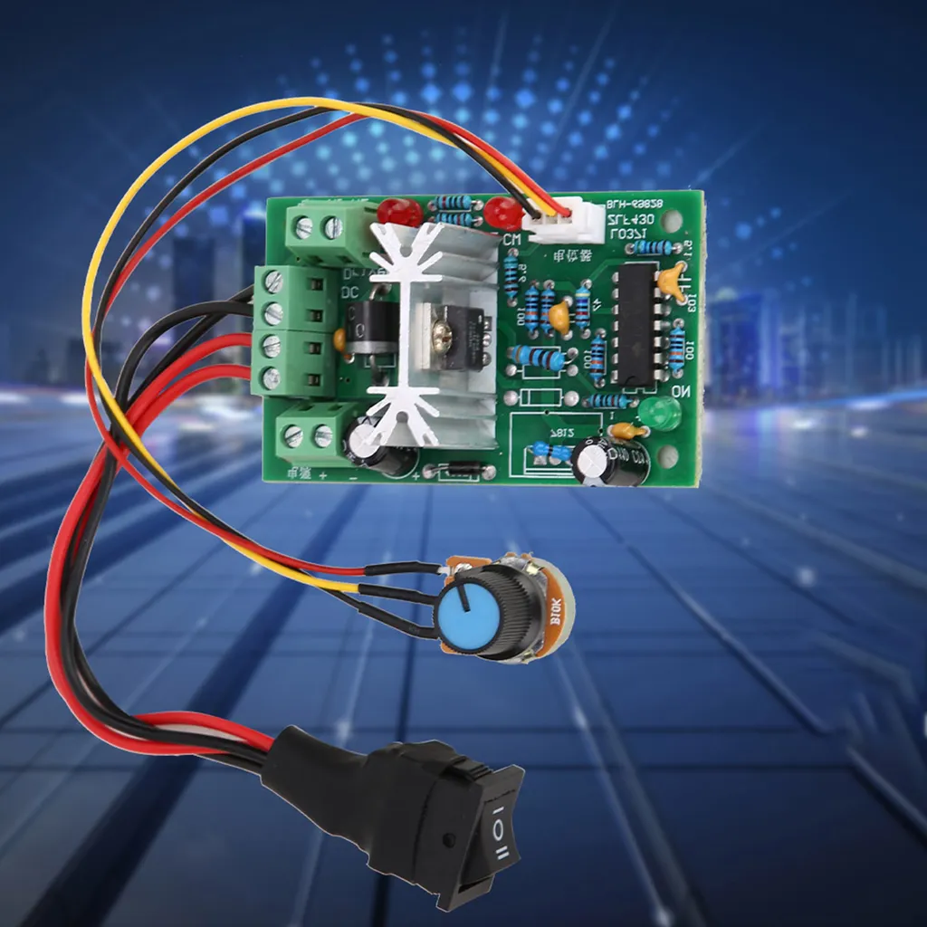 Modulo Regolatore Giri Motore DC PWM 20A - Controllo Coppia Elevata - 5