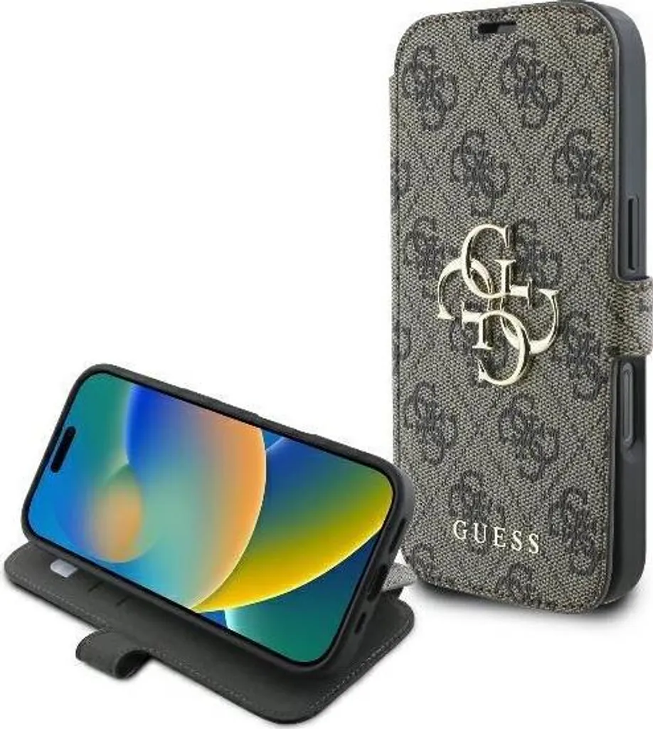 Guess GUBKP16L4GMGBR iPhone 16 Pro: L'Elite delle Custodie a Libro