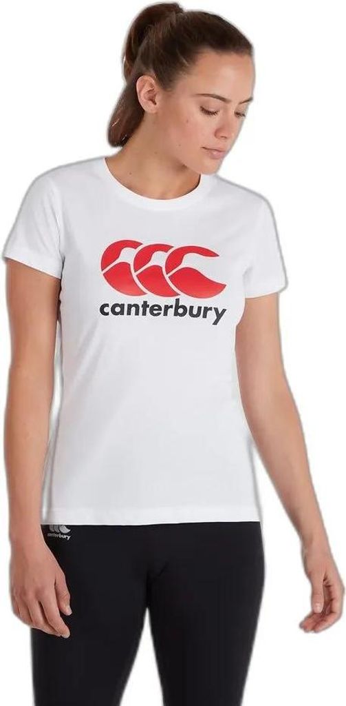 Canterbury Ccc Logo Kurzarm-t-shirt Weiß L Frau Weiß L