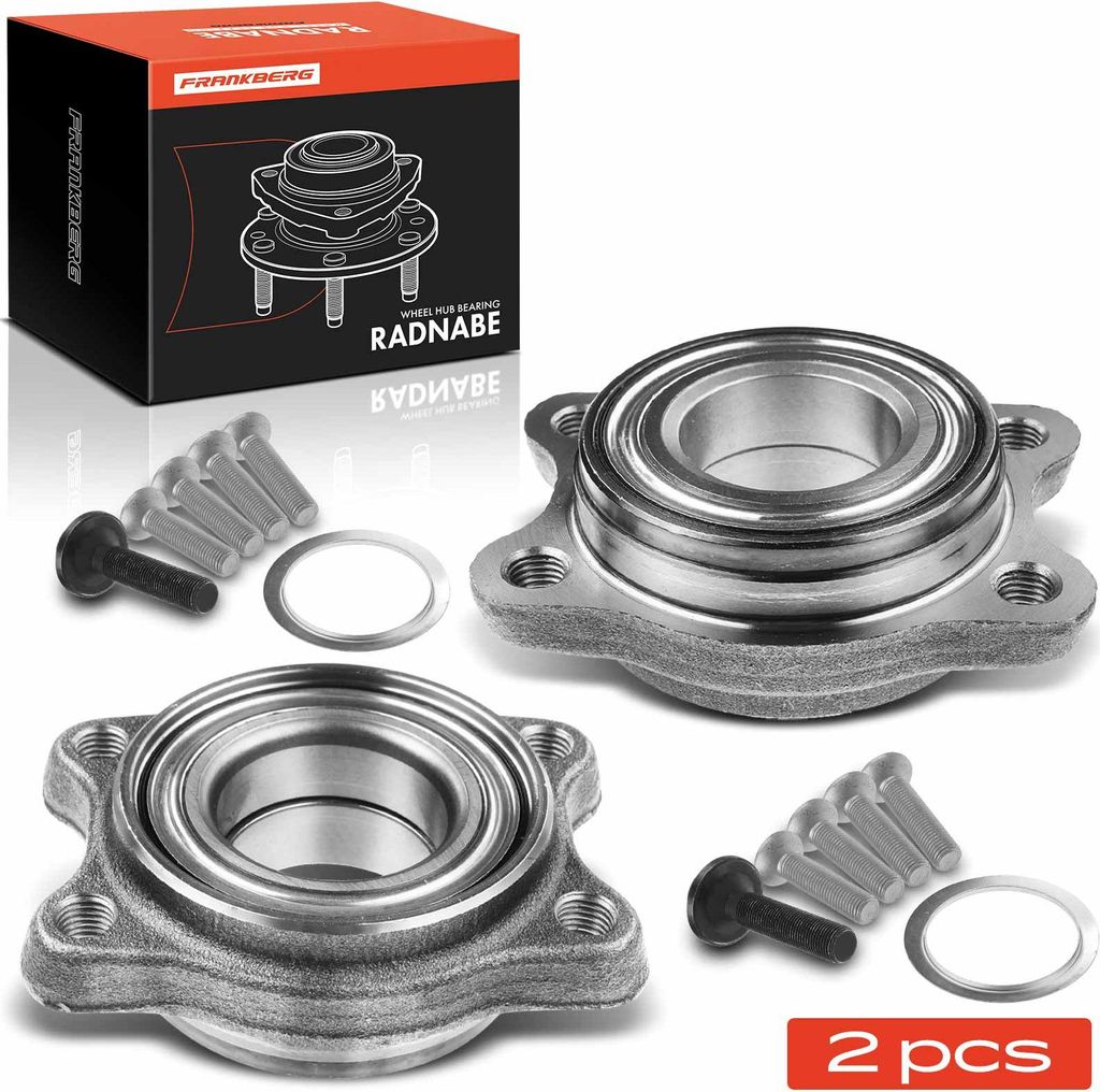 Frankberg 2x Radnabe Radlagersatz Vorne und Hinten für VW Passat Variant Audi A4 Avant Cabriolet A6 A8 Seat