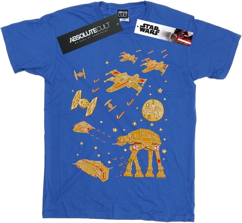 Star Wars - "Gingerbread Battle" T-Shirt für Herren BI46646 (3XL) (Königsblau)