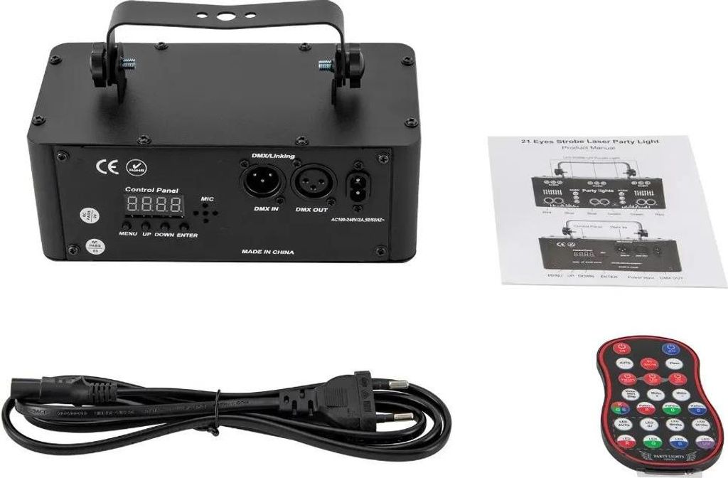 21-Augen RGBW Projektor-Effektlicht, DMX Strobe/Spot Bühnenbeleuchtung, Disco/KTV, +++, schwarz