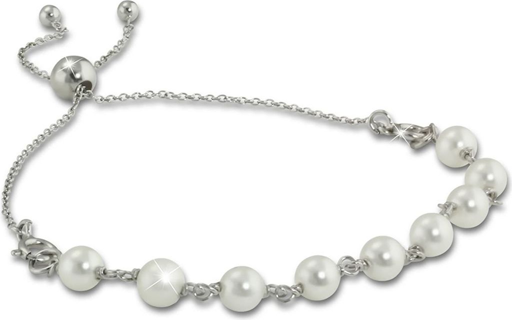 Armäleon Armbänder silber weiß Damen Armschmuck D2ARS004W