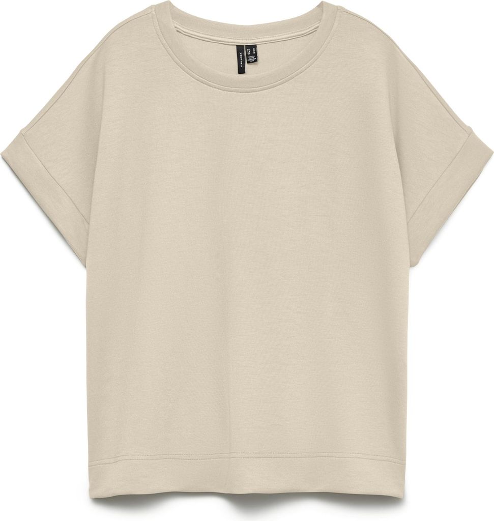 Vero Moda VMHALI SS O-NECK TOP JRS GA BOO Oatmeal L