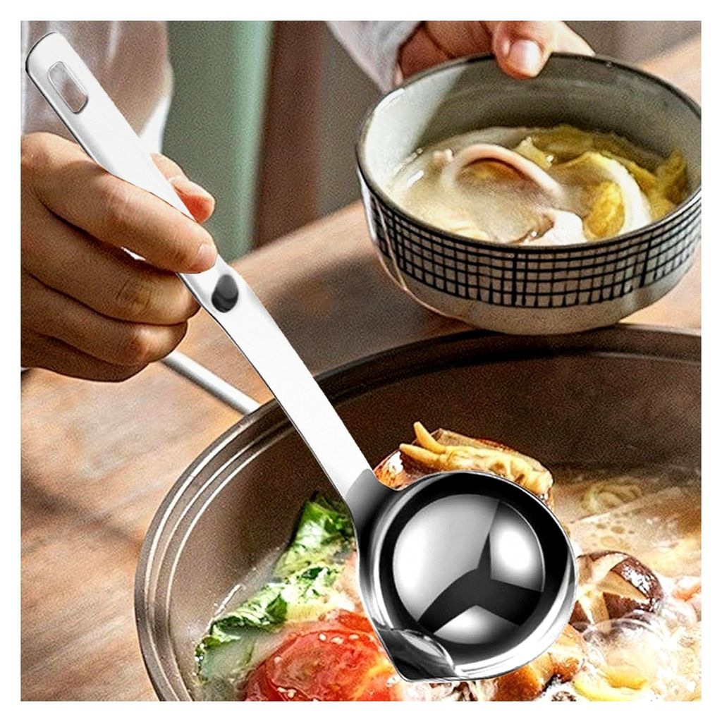 Ölabscheider für die Küche, Ölfilter-Löffel aus Edelstahl, Saucenkelle, Ölabscheider