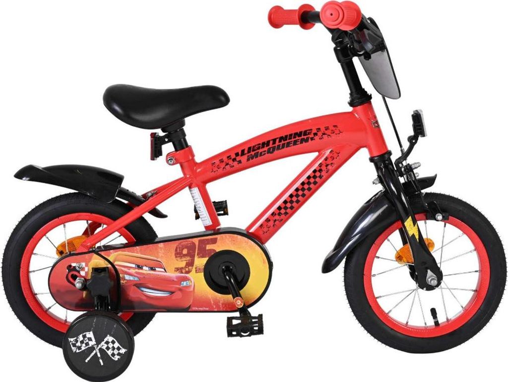 Disney Cars Kinderfahrrad - Jungen - 12 Zoll - Rot