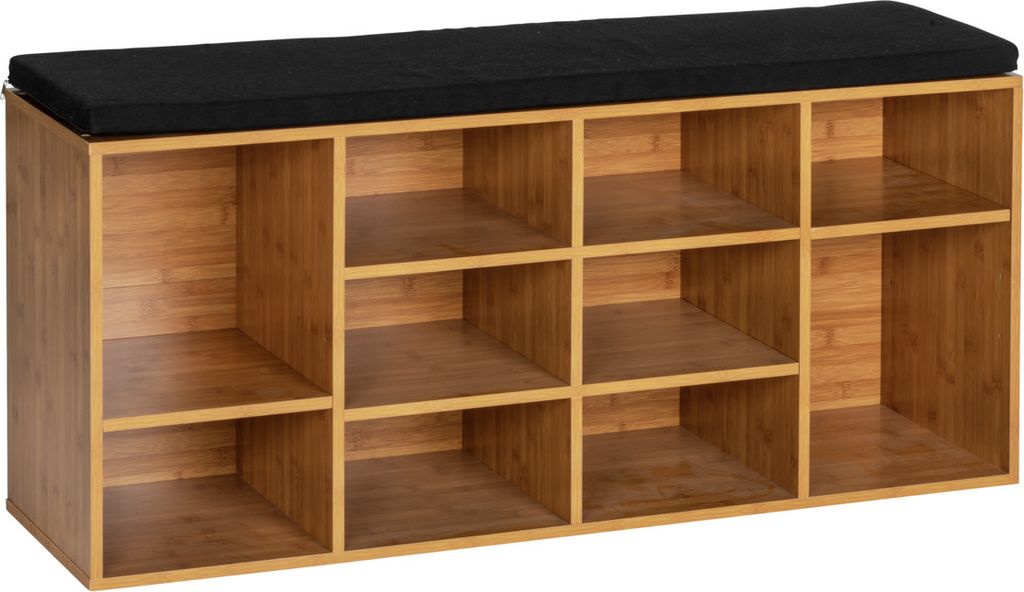 WENKO Schuh Bank LOFT Sitz Fläche Schuhe Regal Aufbewahrung Fach Flur Garderoben