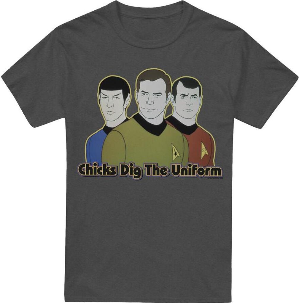 Star Trek - "Dig It" T-Shirt für Herren/Damen Uni TV18089 (L) (Holzkohle)