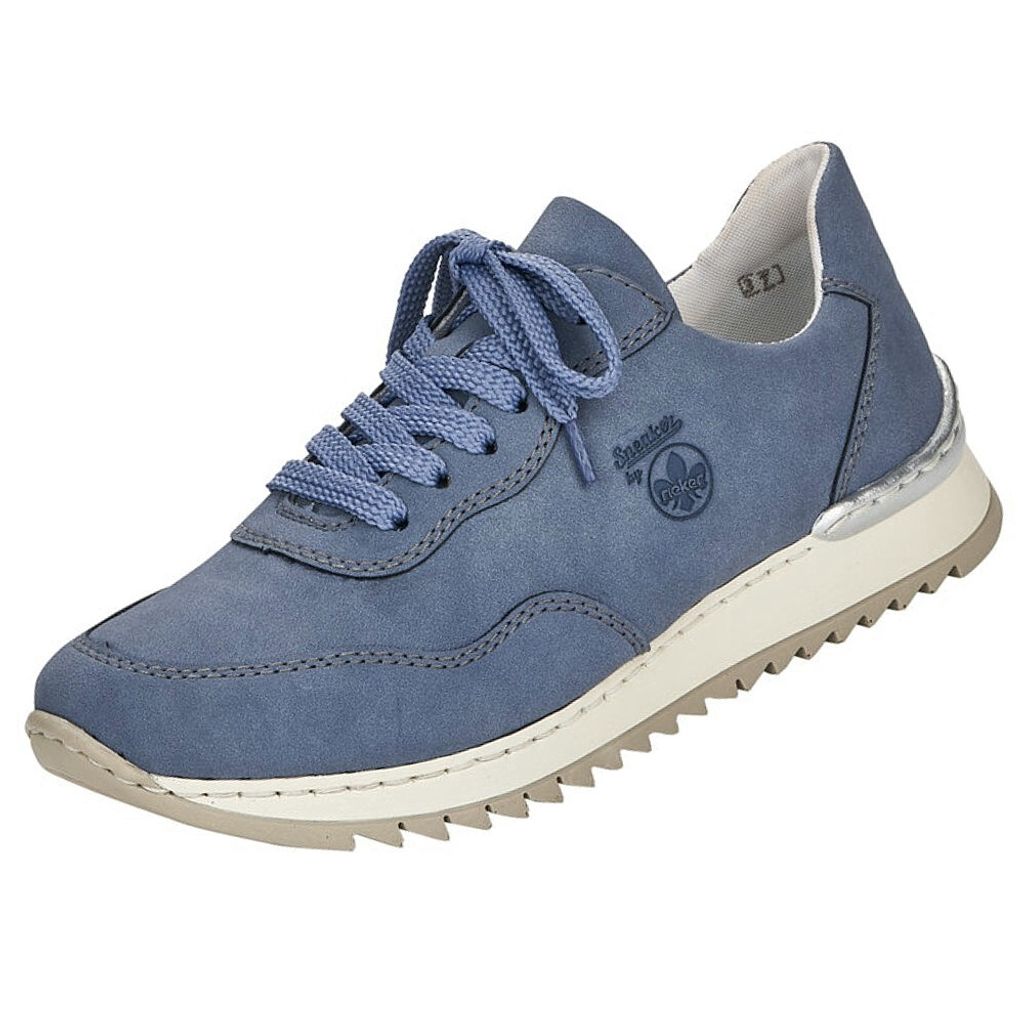 Rieker fsk damen halbschuhe Sneaker hellblau in Gr. 36