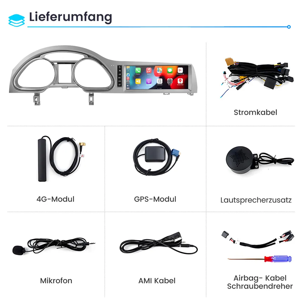Android Écran 4+64G Carplay Q7 4L MMI 3G Basic : GPS DAB+ Bluetooth - 13