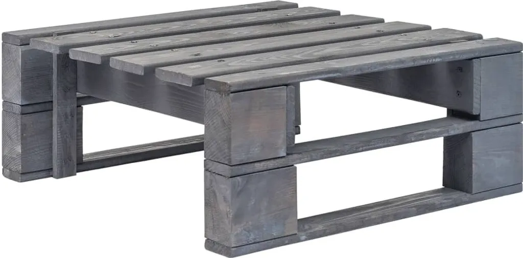 SYFAX™ Base Ottomana Pallet in Pino Grigio - Crea il Tuo Set Outdoor