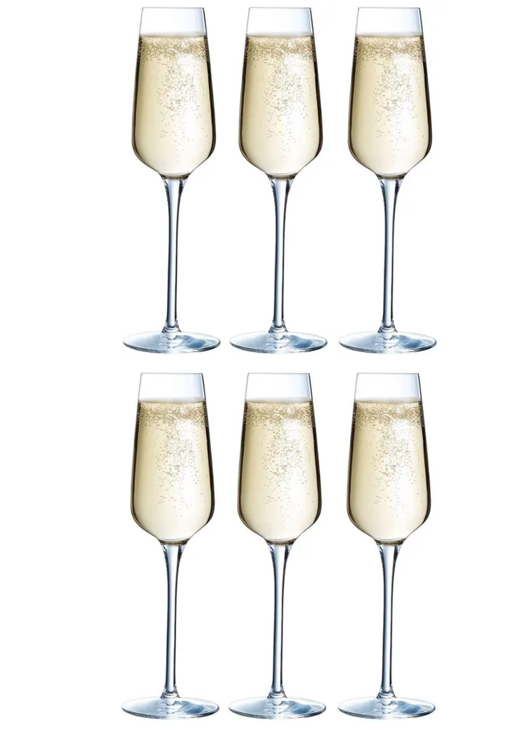 Flûte à champagne transparente 21 cl Chef & Sommelier - Service de 6