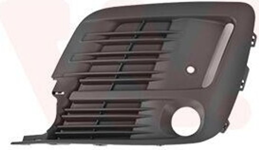 VAN WEZEL Lüftungsgitter Grill Stoßfänger für OPEL Vivaro C Kastenwagen (K0) mit Loch/Löchern für Nebellampen