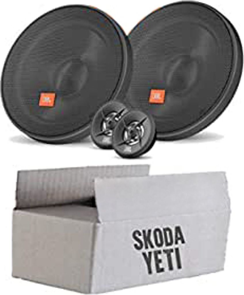 für Skoda Yeti Heck - Lautsprecher Boxen JBL 16,5cm System Auto Einbausatz - Einbauset