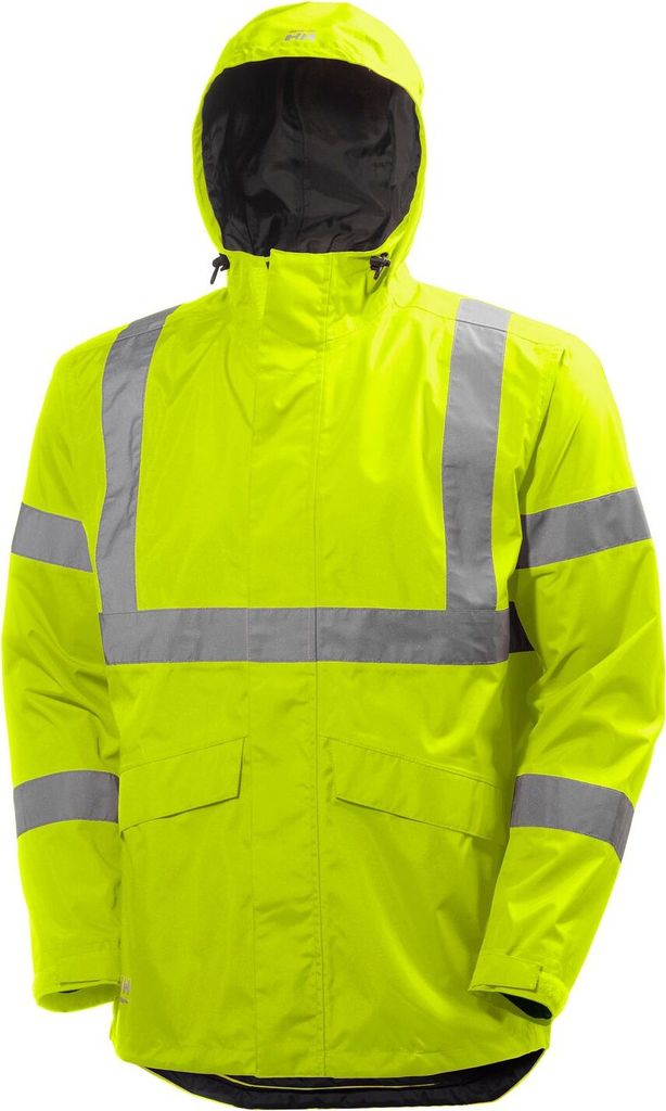Helly Hansen Warnschutzregenjacke ALTA SHELTER JACKET 71070, Farbe:hv yellow, Größe:4XL