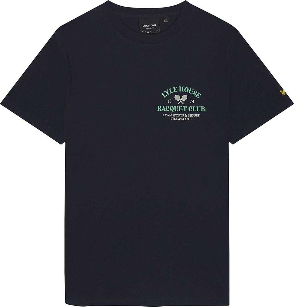 Lyle & Scott - "Racquet Club" T-Shirt für Herren GT6501 (S) (Marine)